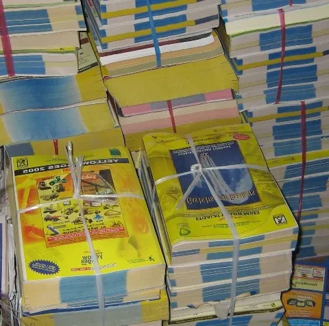 Yellow Pages Telephone Scrap